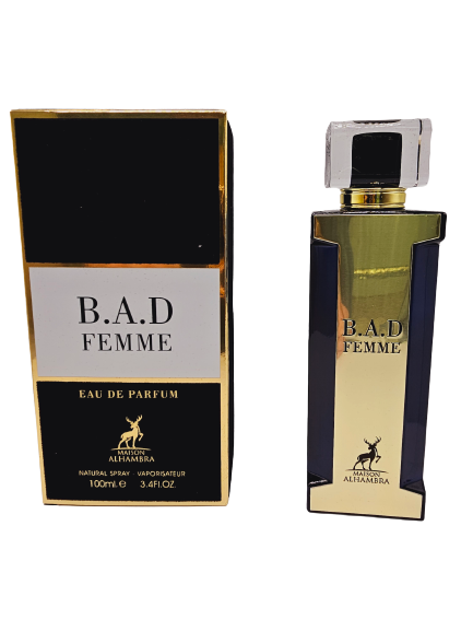 B.A.D Femme Eau De Parfum 3.4 Oz For Women By Maison Alhambra