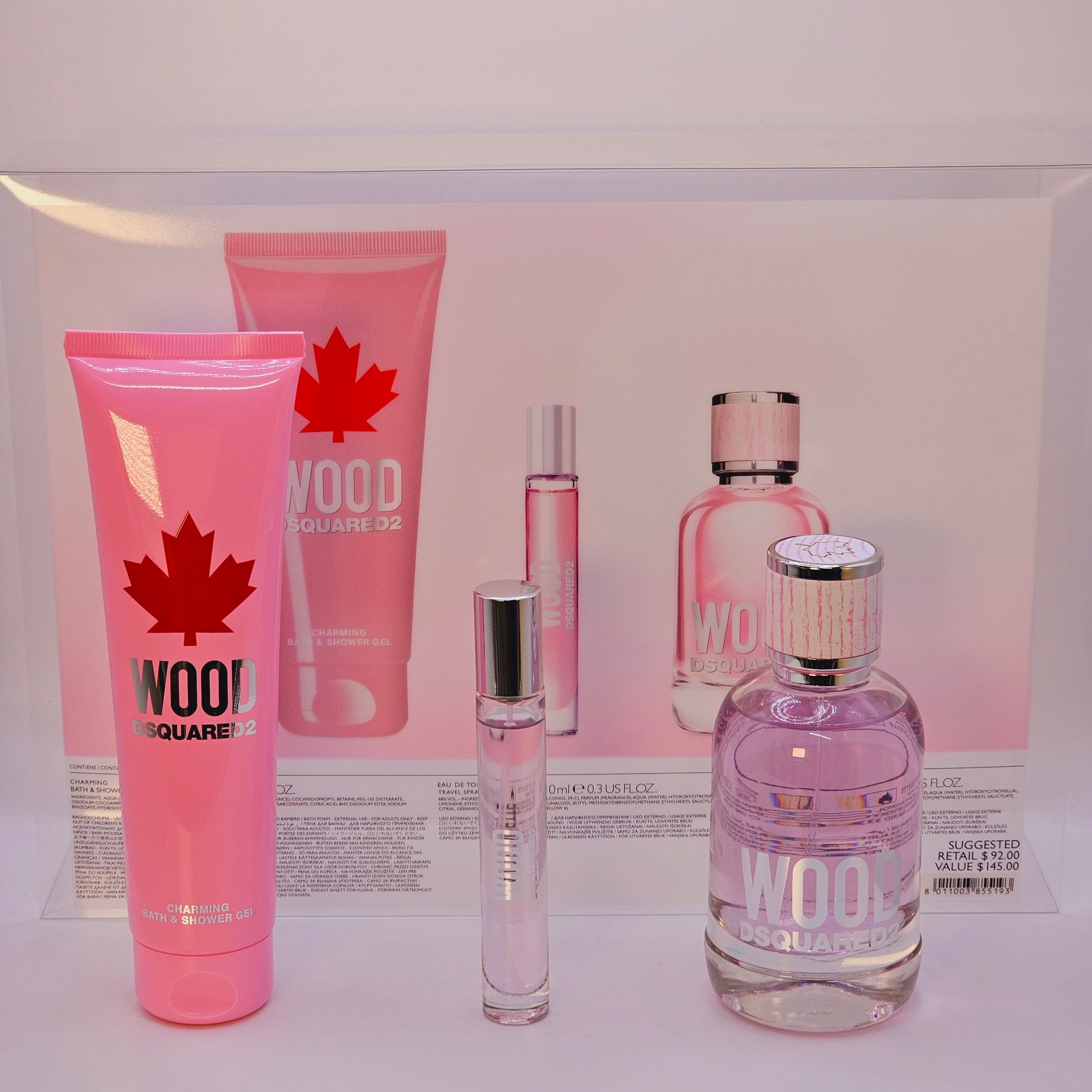 Wood Pour Femme By Dsquared2 For Women – 3 Pc Gift Set – 3.4 Oz Floral Fruity