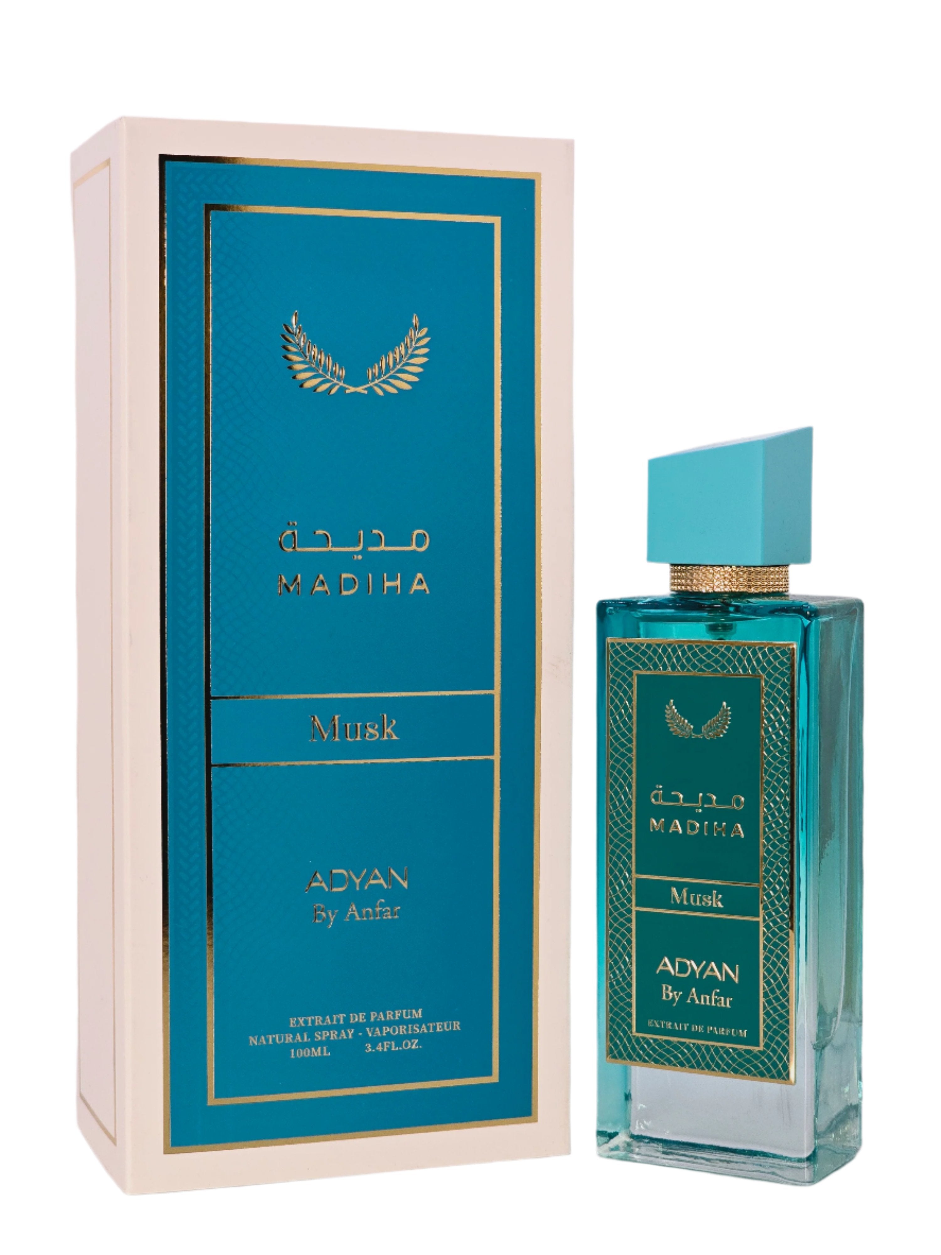 Madiha Musk By Adyan (Anfar) edp 3.4 Fl Oz for Women Fresh Clean Summer Ideal