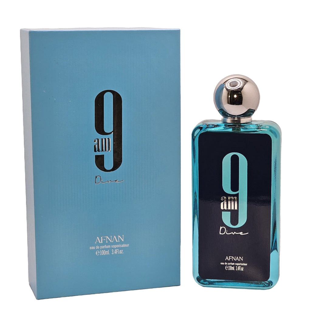 9 AM Dive By Afnan Perfumes Unisex Eau De Parfum Spray 3.4oz/100ml