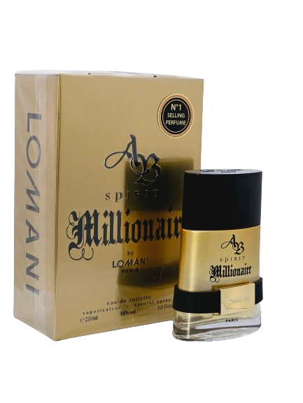 AB Spirit Millionaire by Lomani Eau De Toilette For Men 6.6oz/200ml Citrus Woody Fresh Spicy - Image 6