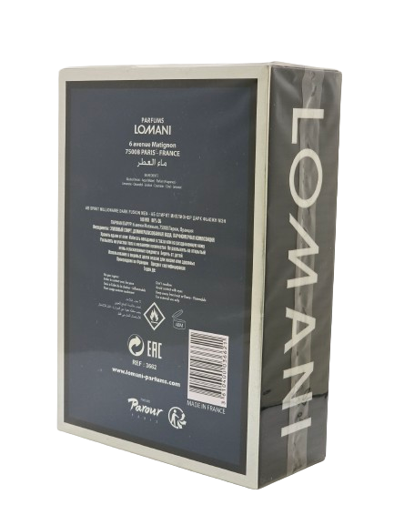 Ab Spirit Millionaire Dark Fusion For Men By Lomani Eau De Parfum 3.3 oz/100ml - Image 14