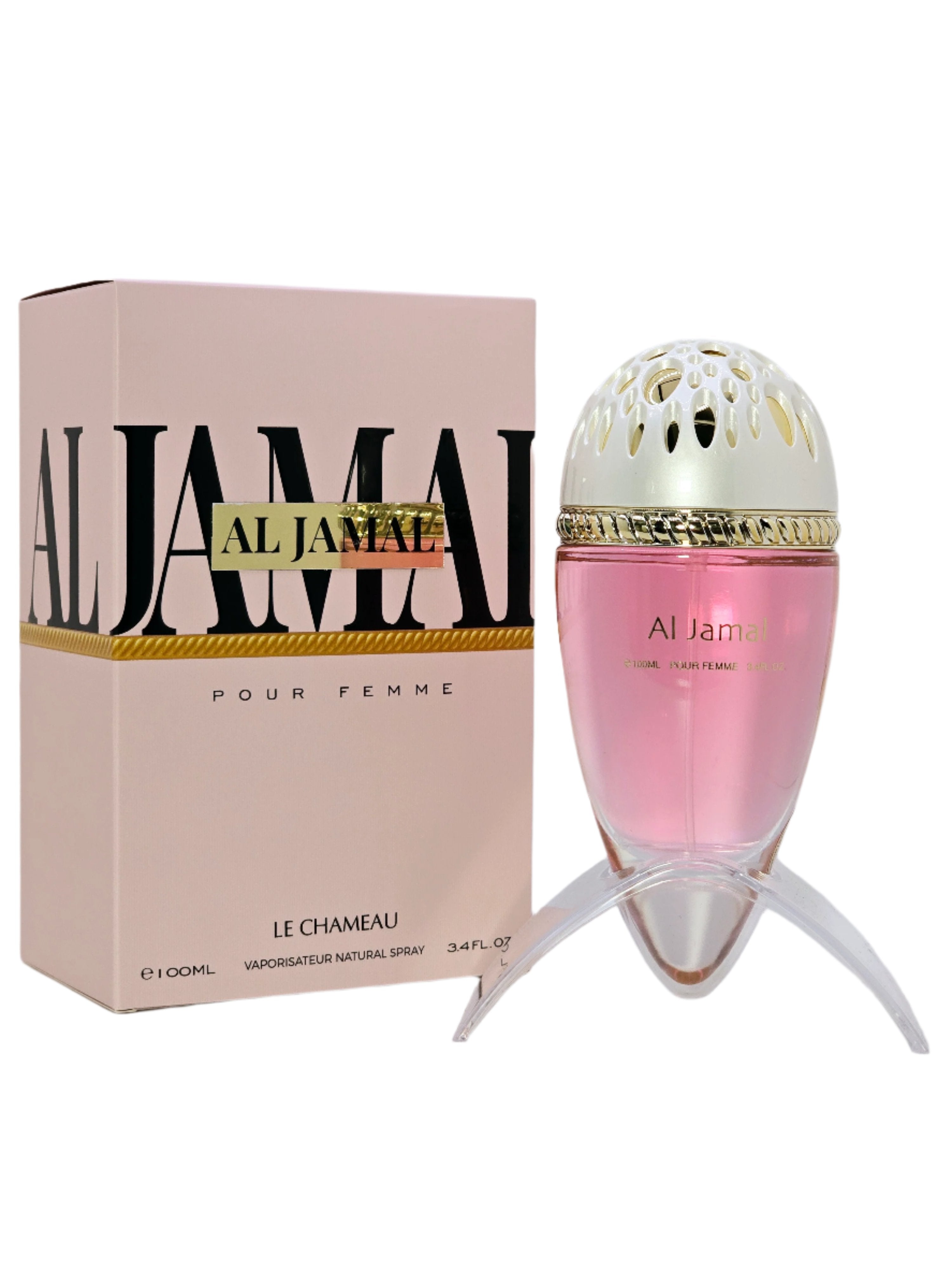 Al Jamal By Le Chameau For Women 3.4 oz EDP Spray Rose Jasmine Violet Amber Musk