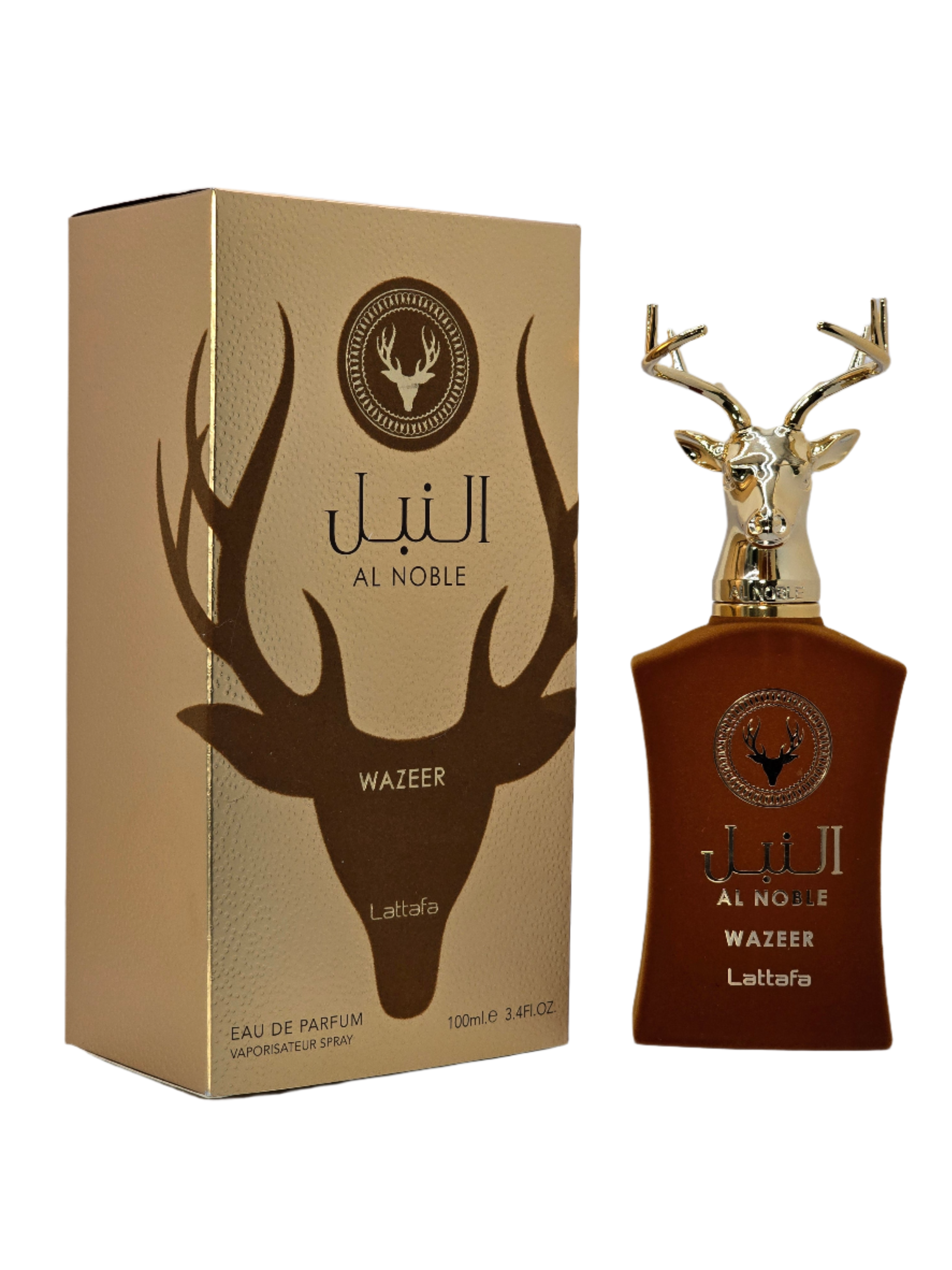 Al Noble Wazeer Eau De Parfum Unisex By Lattafa Spray 3.4oz/100ml Orange Mint Caramel Chocolate Iris Amber