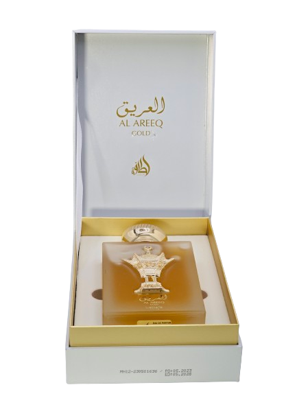 Al Areeq Gold Lattafa Perfumes Unisex 3.4 Oz/100 ML Leather Amber Musky - Image 2