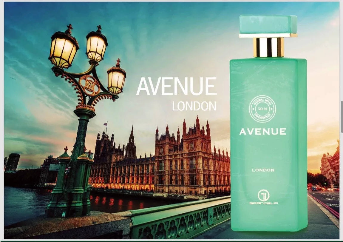 Avenue London For Unisex Eau De Parfum By Grandeur Elite 3.4oz/100ml Rich Niche Bond Fragrance