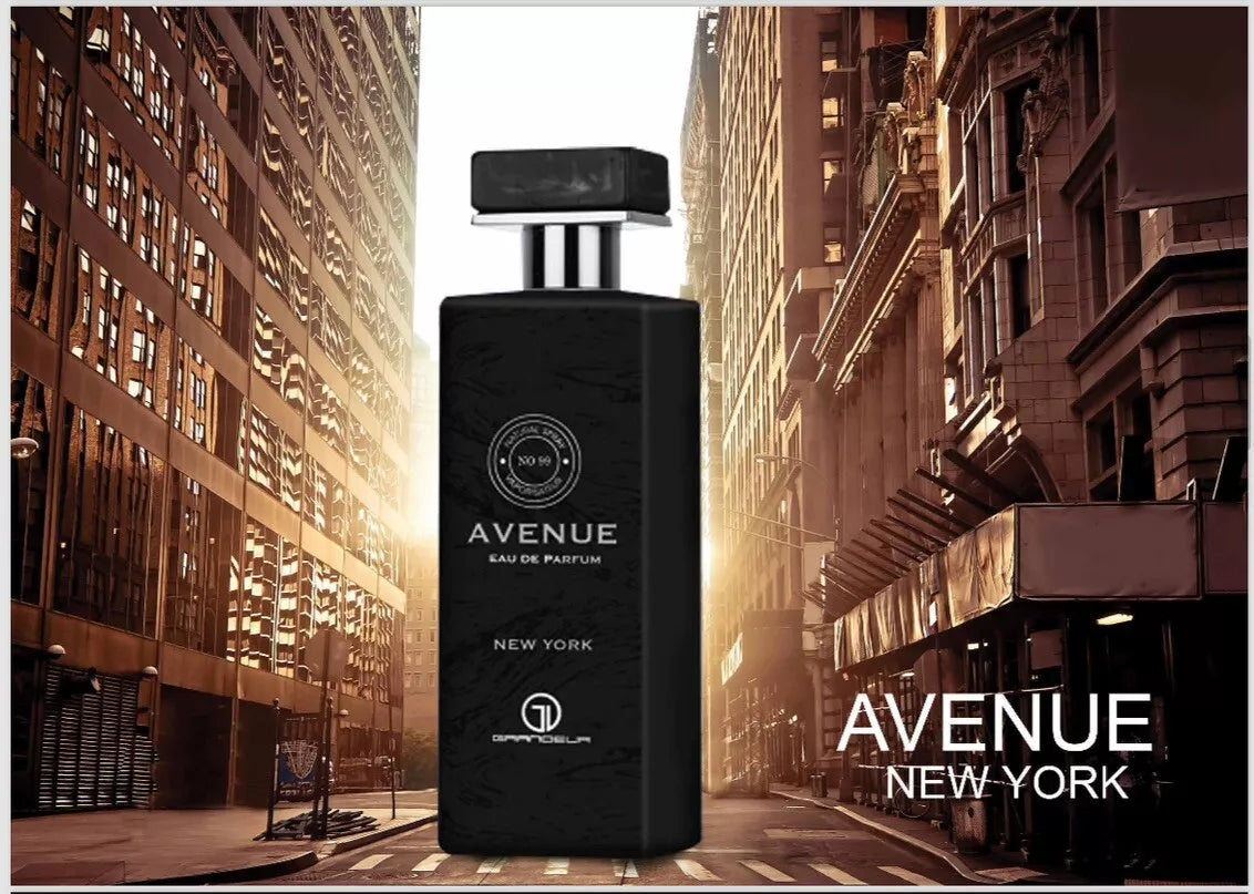 Avenue New York For Men By Grandeur Eau De Parfum 3.4oz/100ml Bergamot Fresh Floral Wood