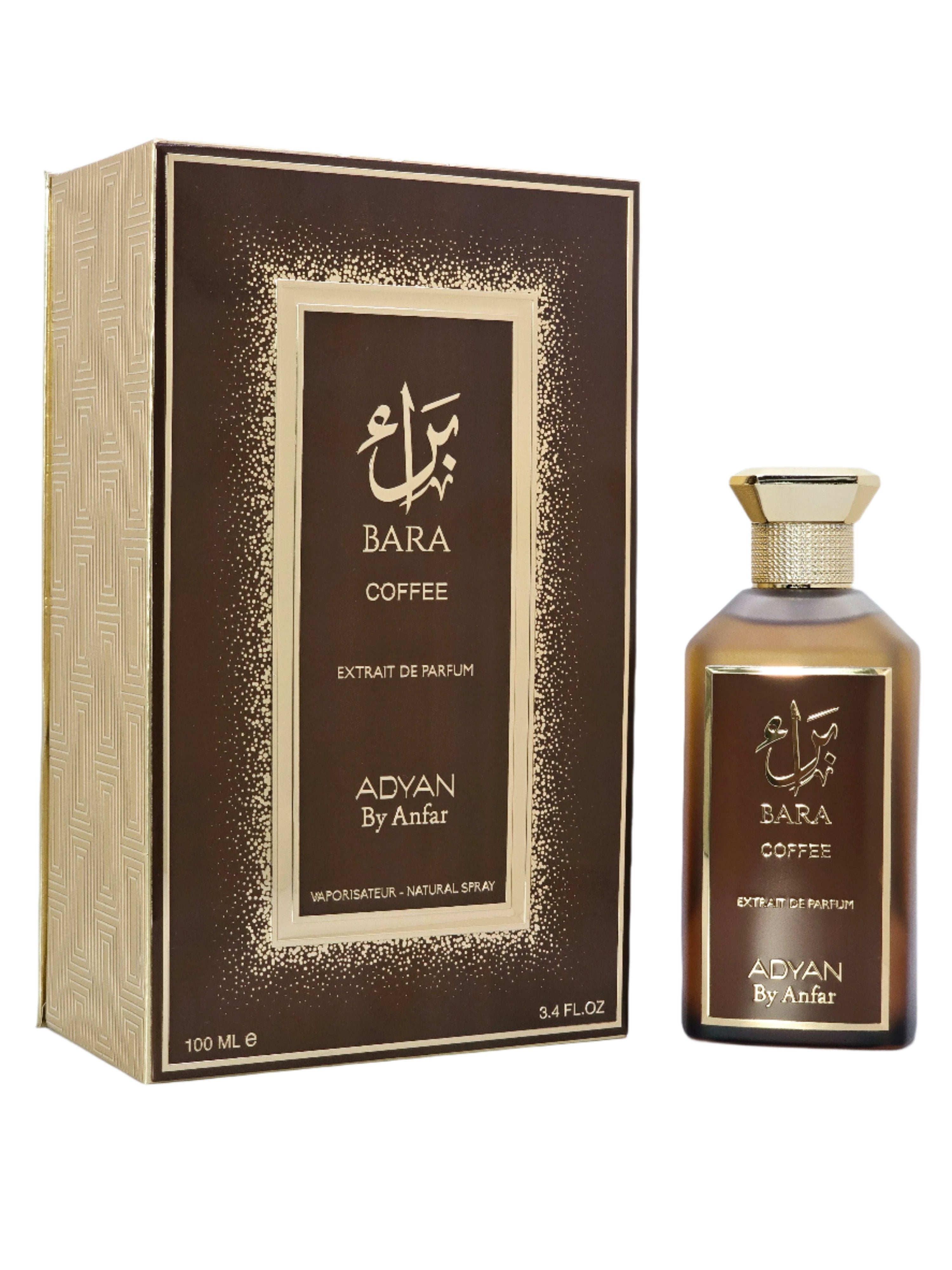 Bara Coffee By Adyan Unisex Extrait De Parfum Spray 3.4 oz Spicy Cinnamon Cardamon