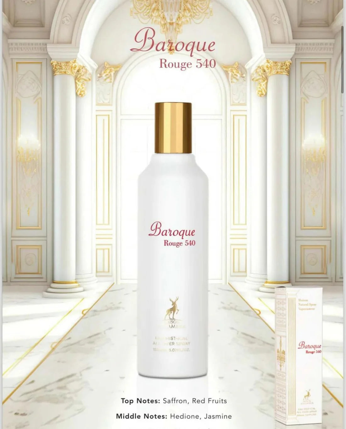 Baroque Rouge 540 By Maison Al Hambra Unisex Eau Mist-Ical All Over Spray 150ml