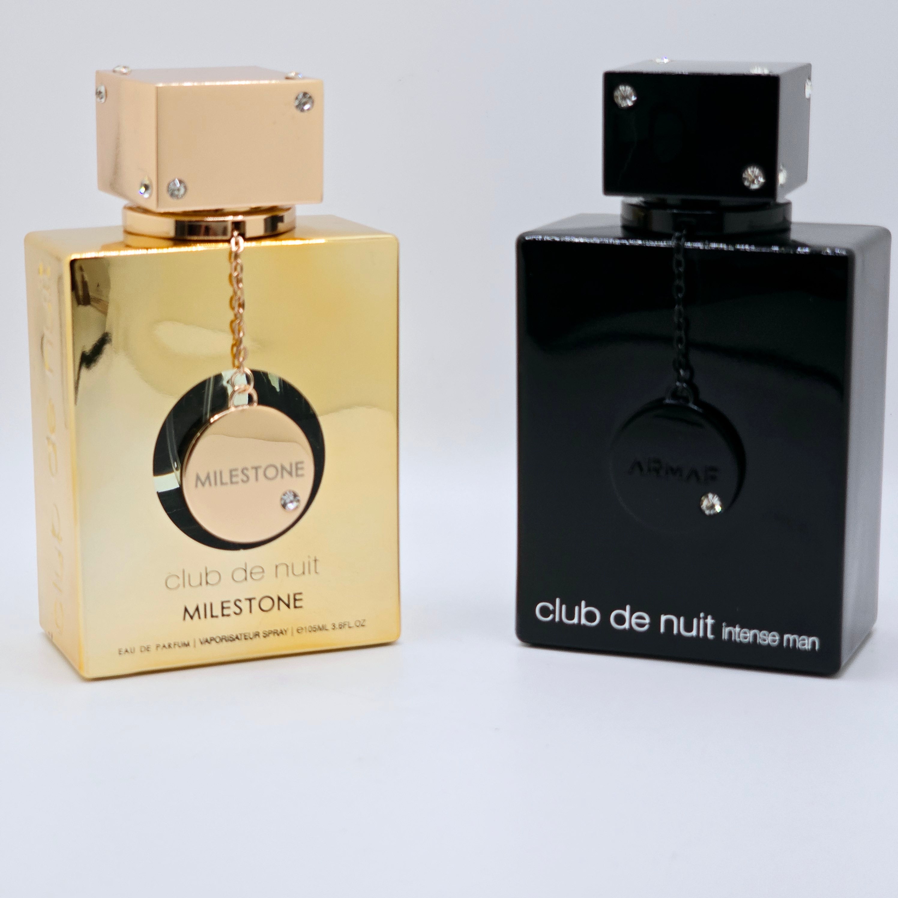 Combo Set Club De Nuit Intense Men (LA BESTIA NEGRA) Club De Nuit Milestone Unisex By Armaf 3.6oz/105ml Each