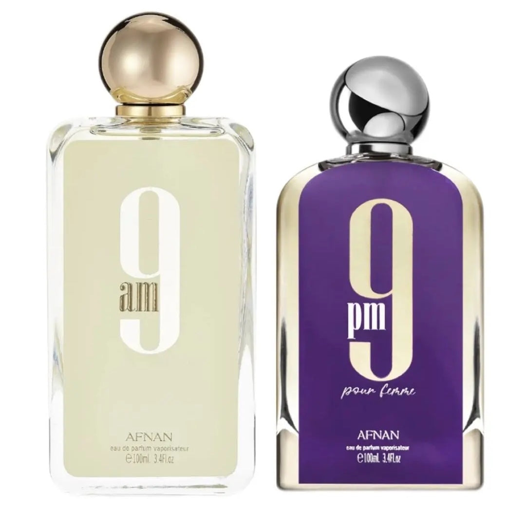 Mega Combo Afnan 9AM Dive 9AM Pour Femme 9PM Pour Femme 9AM 9PM Men Eau De Parfum 3.4oz/100ml - Image 29