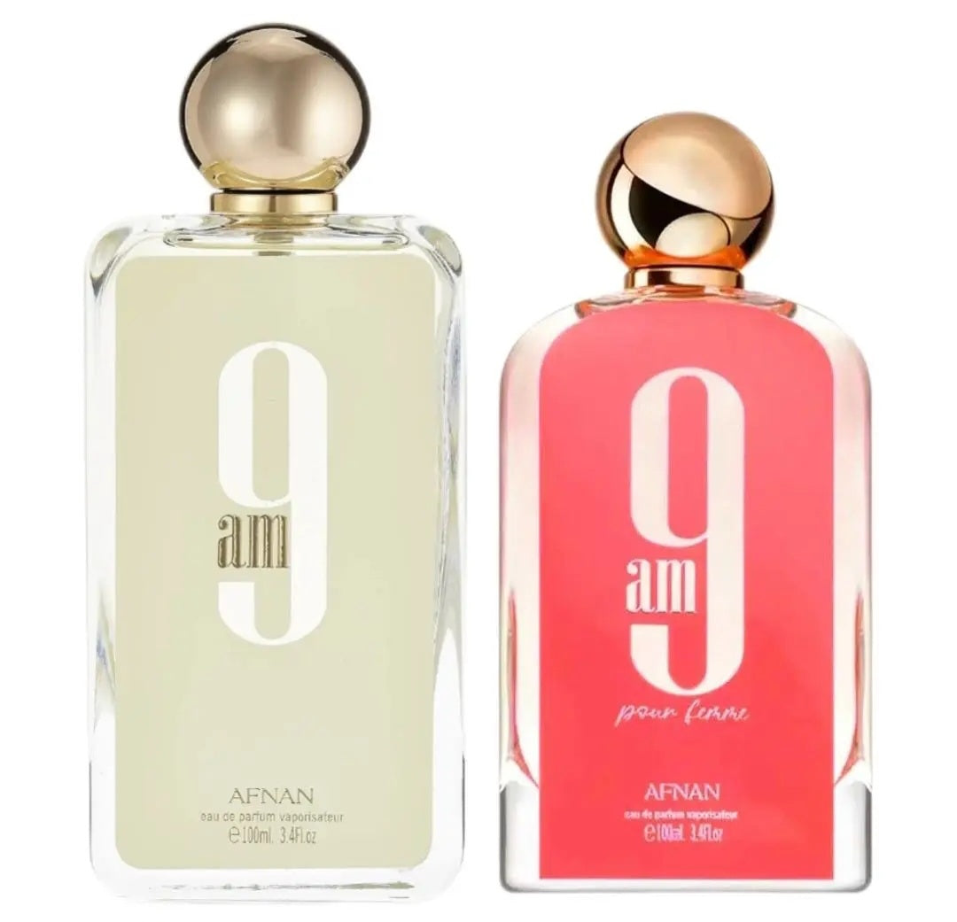 Mega Combo Afnan 9AM Dive 9AM Pour Femme 9PM Pour Femme 9AM 9PM Men Eau De Parfum 3.4oz/100ml - Image 27