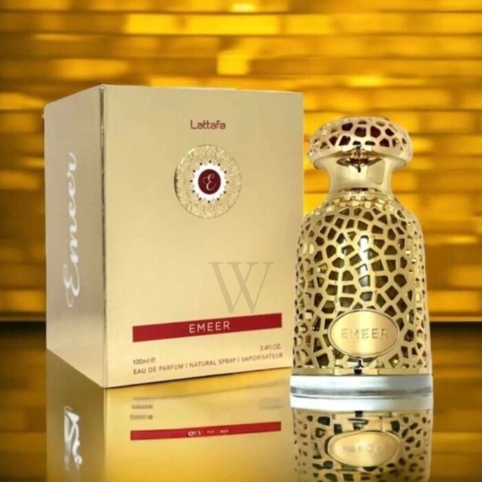 Emeer Eau De Parfum By Lattafa Unisex 3.4 Oz100ML Woody Citrus Amber Powdery Balsamic Patchouli