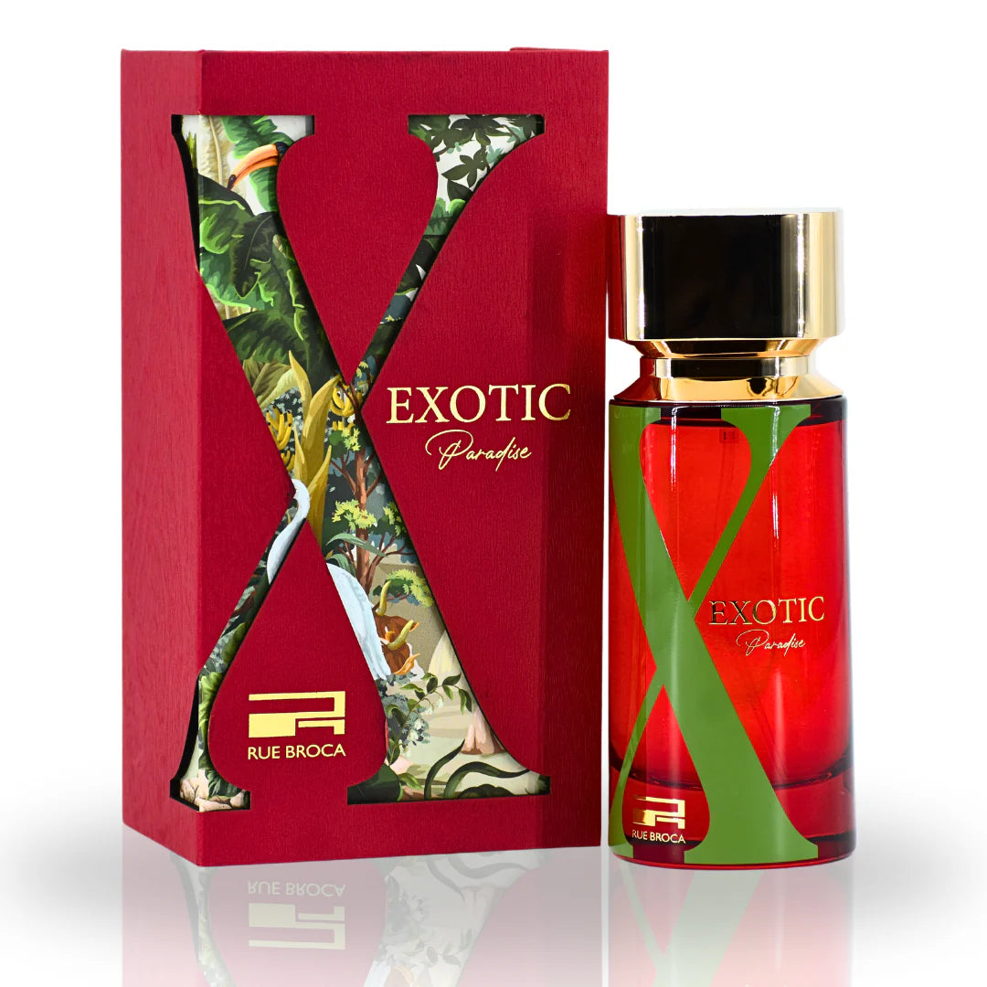 Exotic Paradise Pour Femme EDP Spray 100ml/3.4oz By RUE BROCA Floral Fruity Refreshing Designer Perfumes