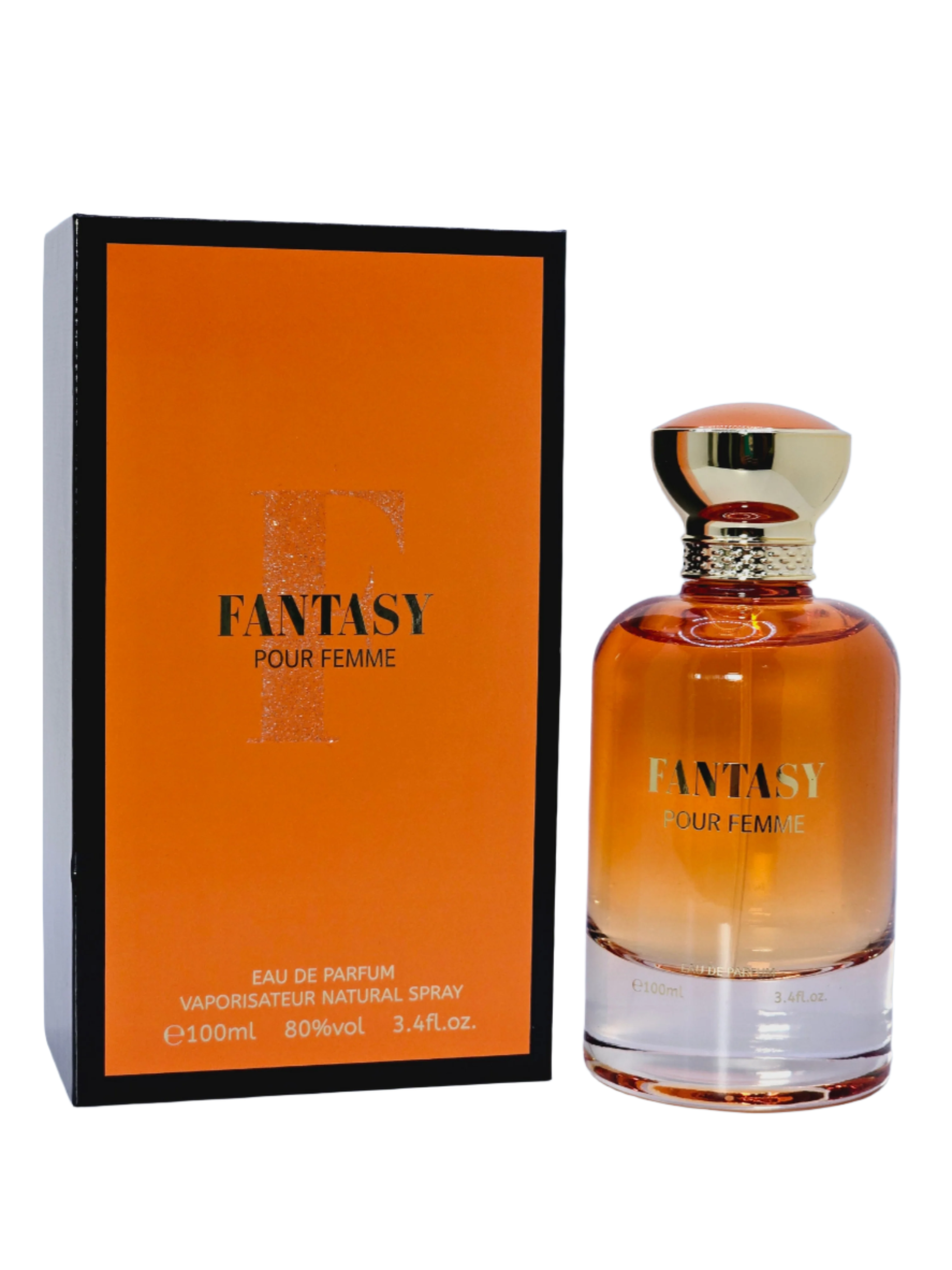 Fantasy Pour Femme Eau De Parfum 3.4oz/100ml Bergamot  Red Fruits Rose Jasmine Vanilla