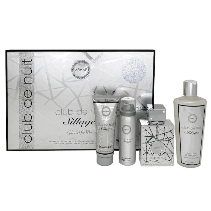 Armaf Club De Nuit Sillage Gift Set For Men Eau De Parfum 3.6oz/105ml