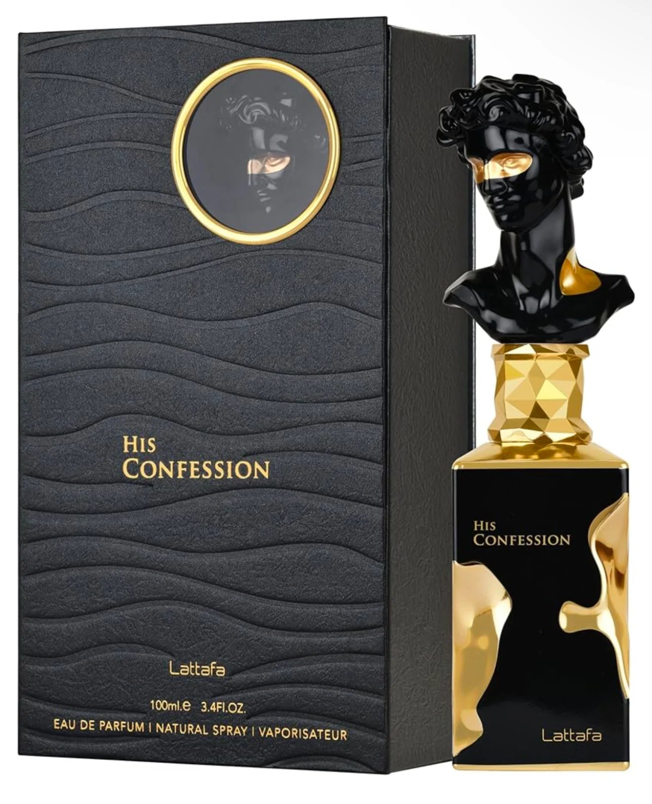 His Confession Eau De Parfum Lattafa Perfumes For Men 3.4oz/100ml