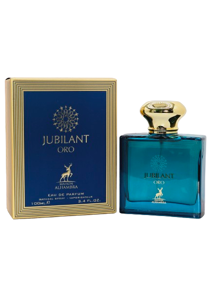 Jubilant Oro By Maison Alhambra For Men Eau De Parfum 3.4oz/100ml Mint Apple Lemon Vetiver - Image 4