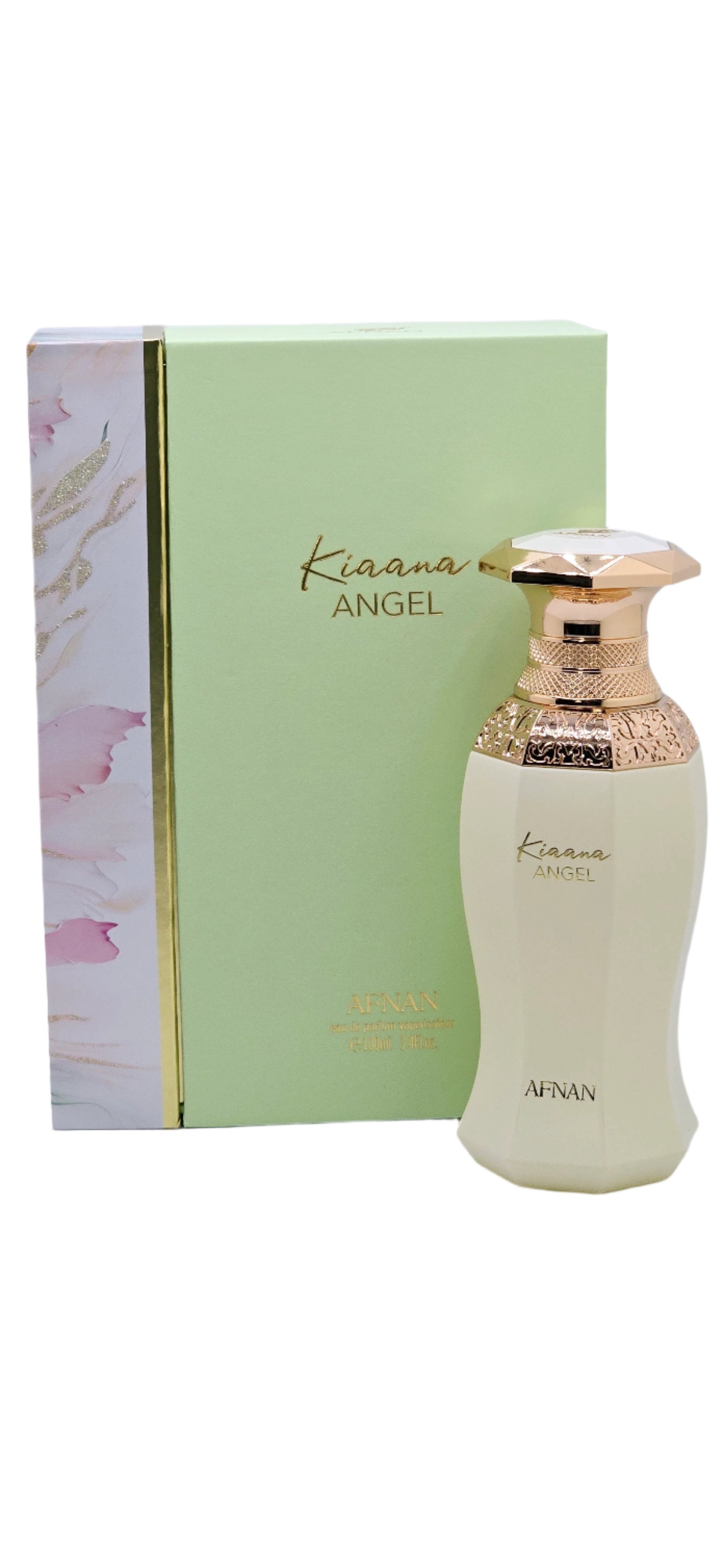 Kiaana Angel By Afnan For Women 3.4oz/100ml Sweet Woody Fruity Vanilla White Floral Powdery Fresh Aromatic Warm Spicy Amber
