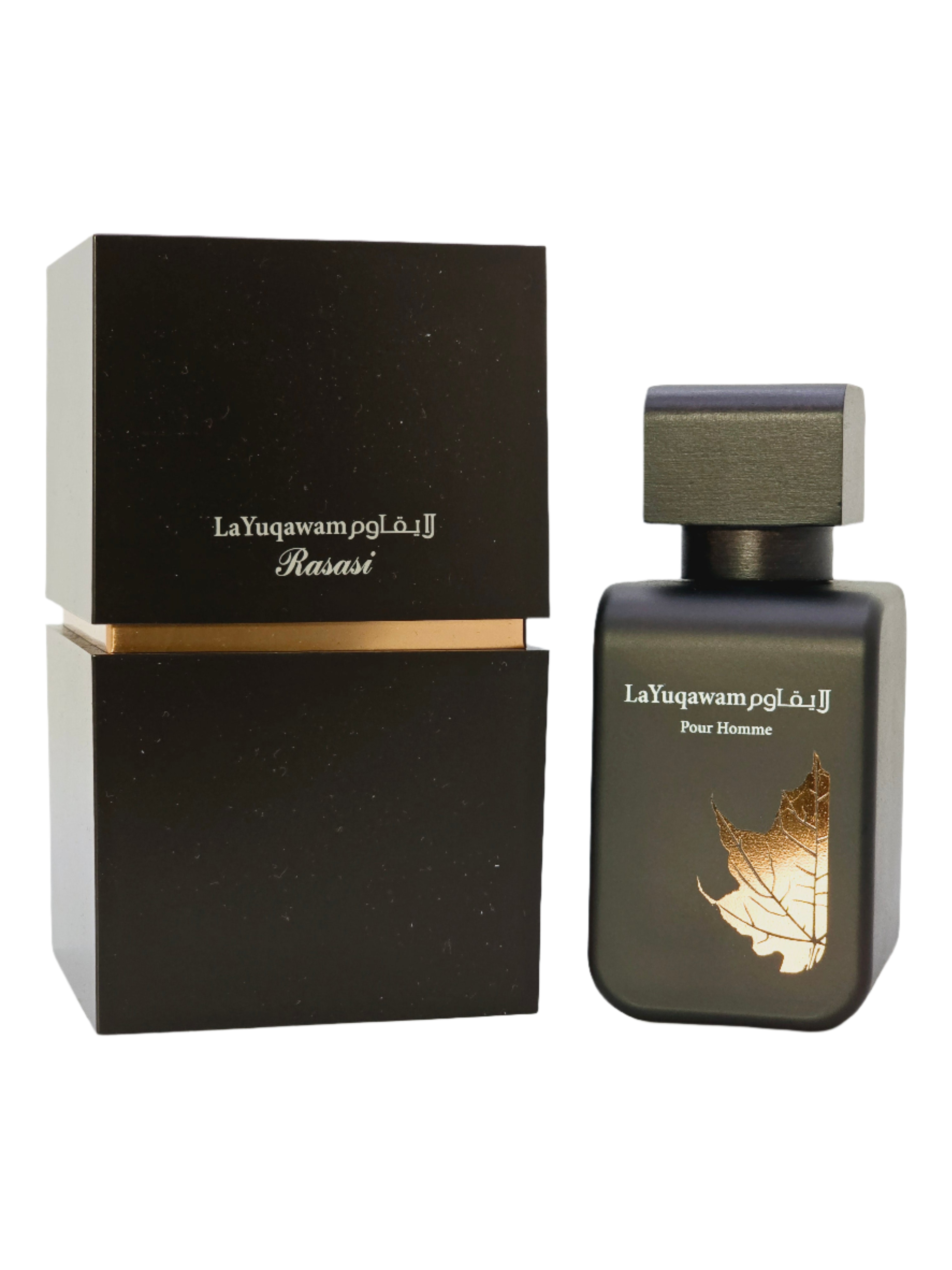 La Yuqawam Rasasi Eau De Parfum For Men Spray 2.53oz/75ml Leather Suede Woody Amber