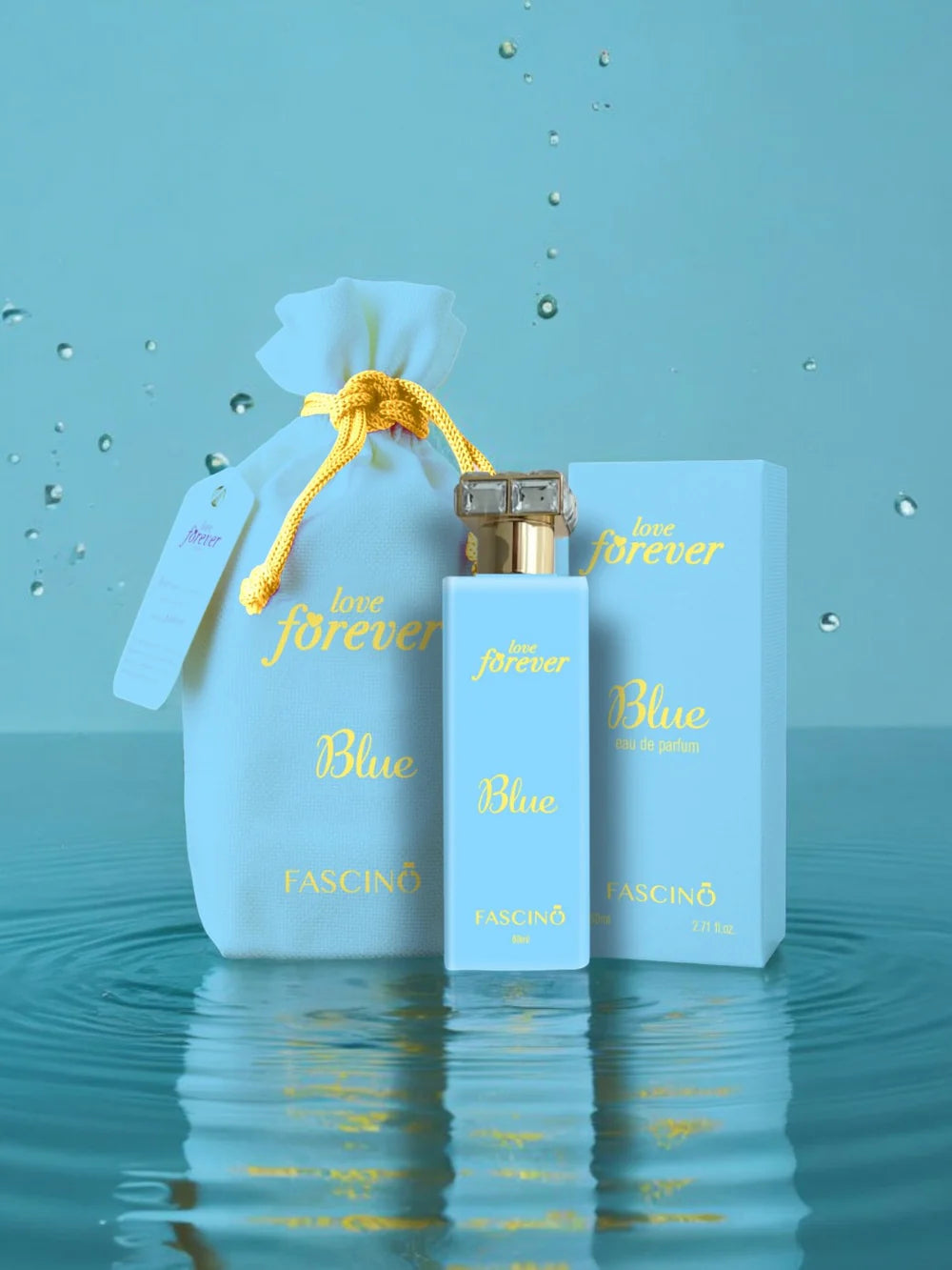 Love Forever Blue By Fascino For Unisex 2.71oz/80ml Lavander Violet Lemon