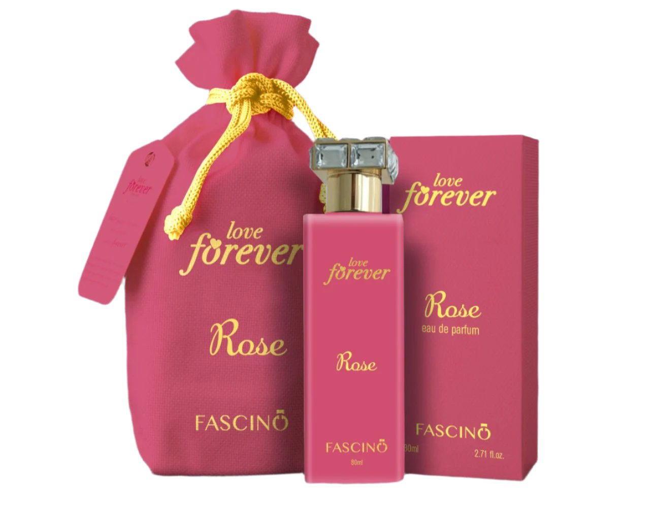 Love Forever Rose By Fascino For Women 2.71oz/80ml Jasmine Rose Magnolia Amber