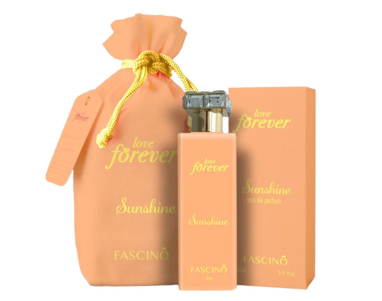Love Forever Sunshine By Fascino For Women 2.71oz/800ml Orange Jasmine Caramel