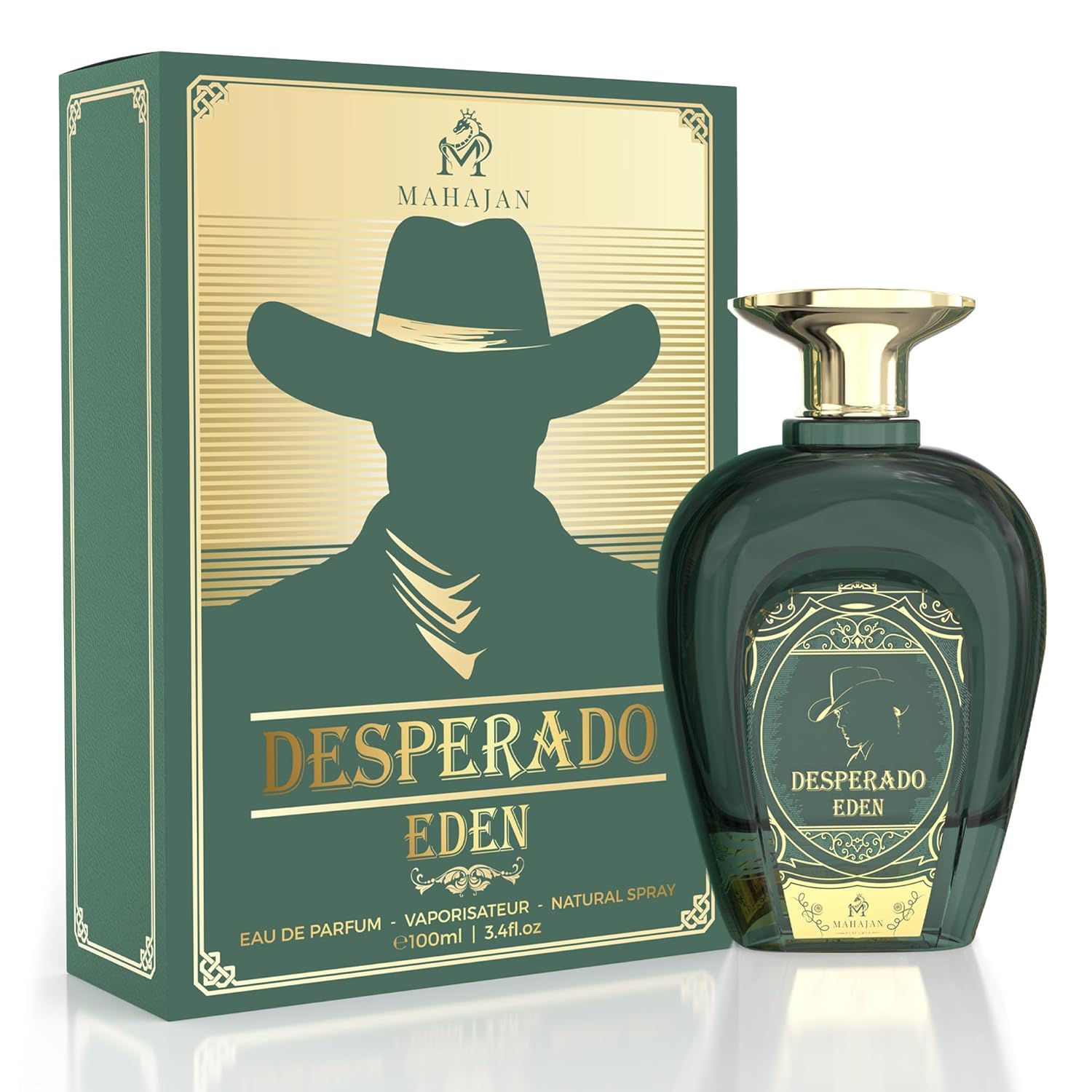 Mahajan Desperado Eden Eau de Parfum For Men 3.4 oz Sweet Tropical Exotic Cologne  Irresistible Creamy Coconut Fresh Mint Long-Lasting