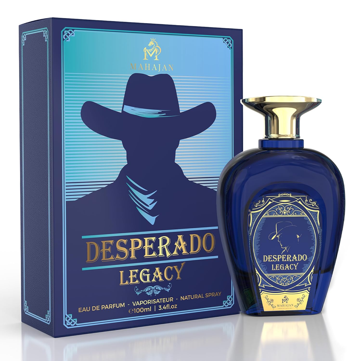 Mahajan Desperado Legacy Eau de Parfum For Men Ocean Fresh & Addictively Sweet Salted Citrus Cologne Powerful Head Turning Long Lasting Luxury Pefume 3.4oz