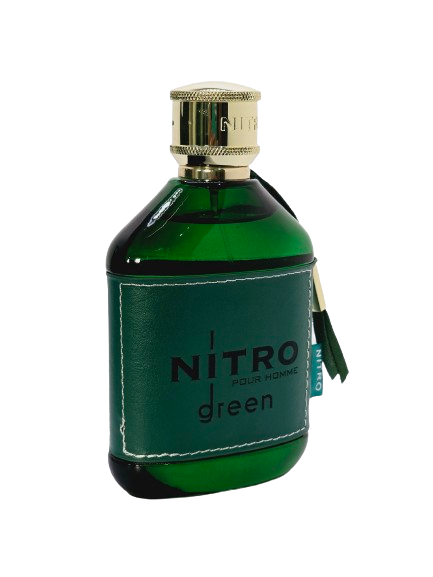 Travel Sample Tester 5ML Nitro Green Eau De Parfum By Dumont For Men Amber Woody Warm Spicy Powdery Vanilla Fresh Leather Lavender - Image 6