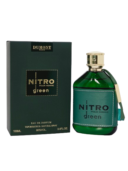 Travel Sample Tester 5ML Nitro Green Eau De Parfum By Dumont For Men Amber Woody Warm Spicy Powdery Vanilla Fresh Leather Lavender - Image 16
