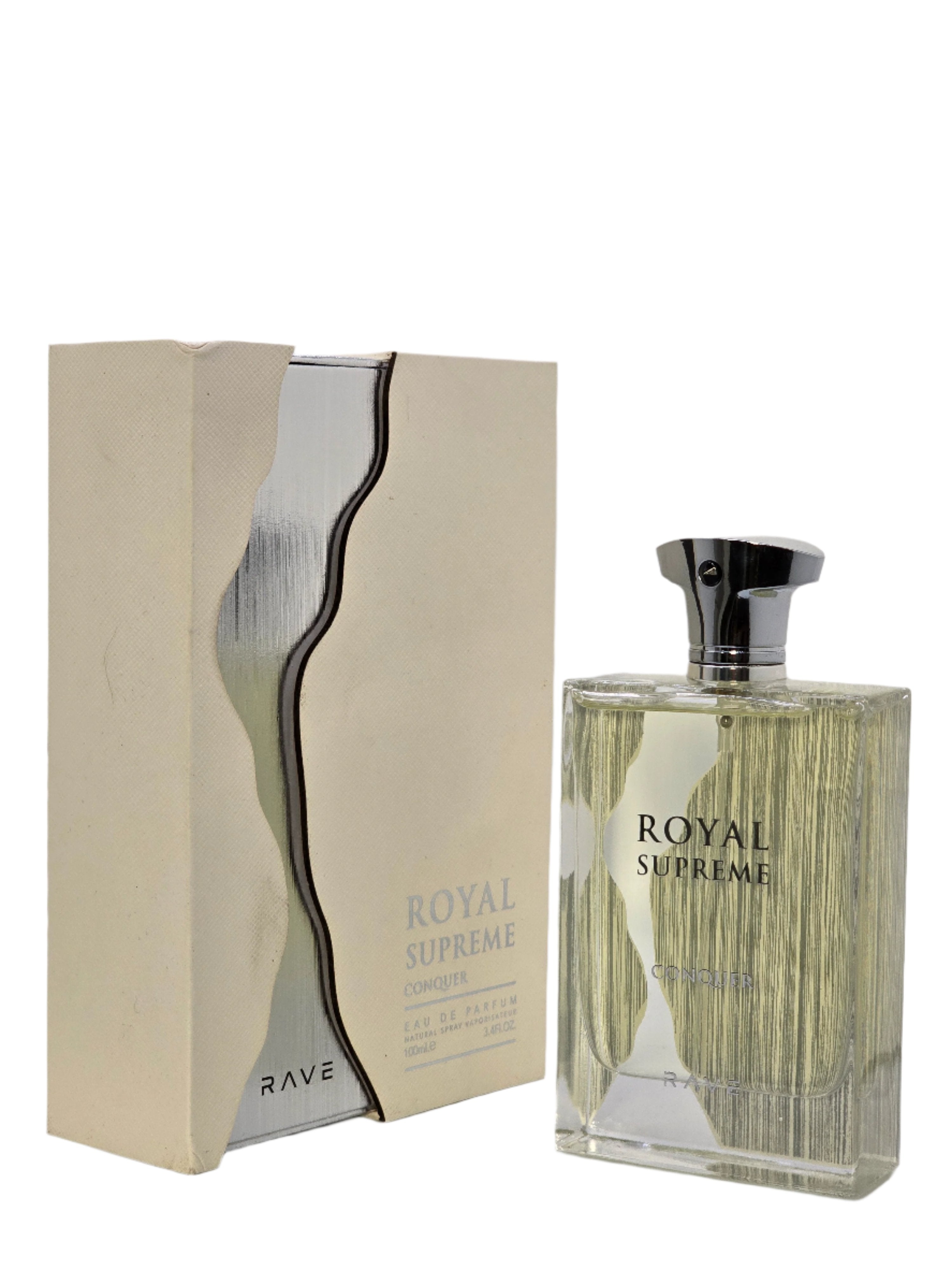 Rave Royal Supreme Conquer For Men’s  By Lattafa Eau De Parfum Spray 3.4 oz Fragrances