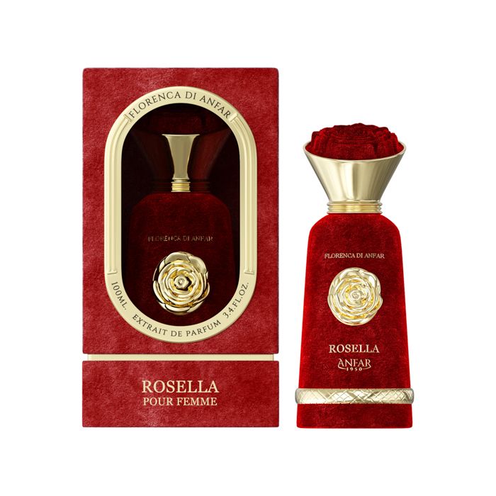Rosella Pour Femme By Anfar Extrait De Parfum 3.4oz/100ml Vanilla Vetiver Bergamot
