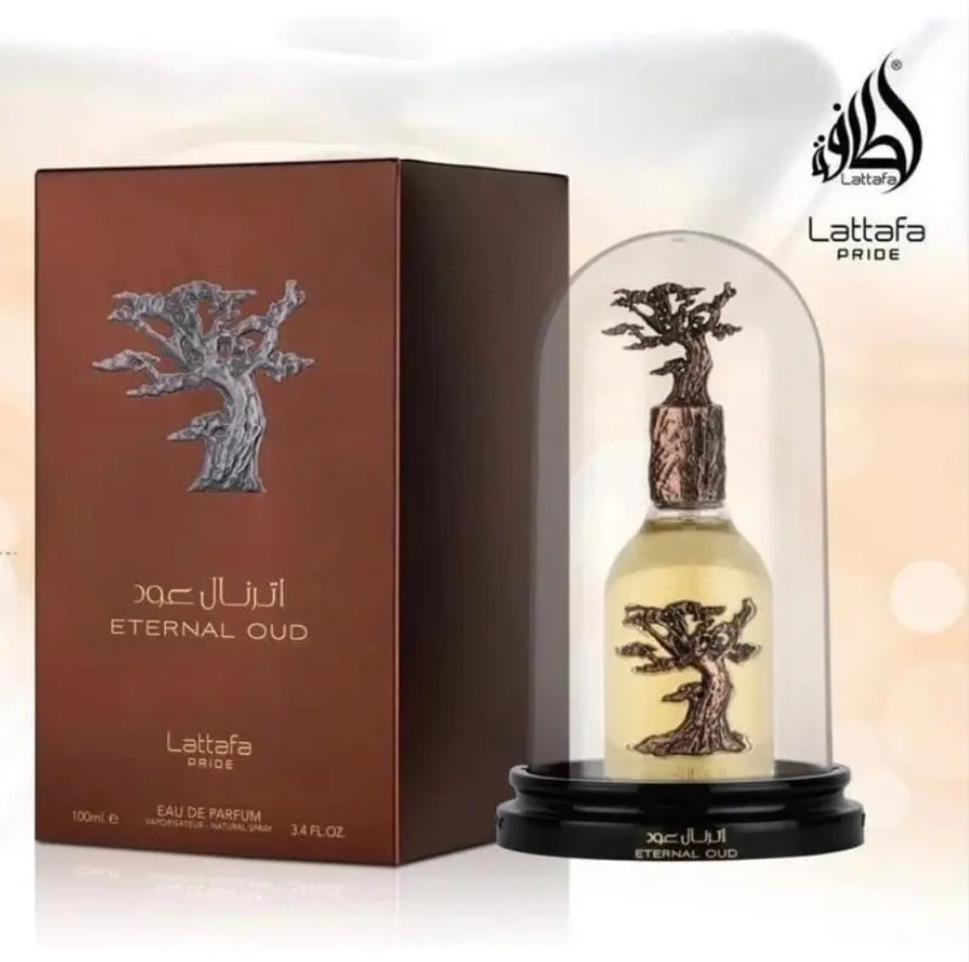 Eternal Oud Eau De Parfum 3.4 Oz/100ml Unisex Fragrance by Lattafa Timeless Elegance for All