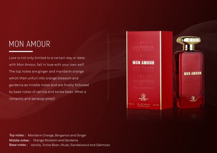 Mon Amour Eau De Parfum 3.4oz/100ml By Grandeur For Women