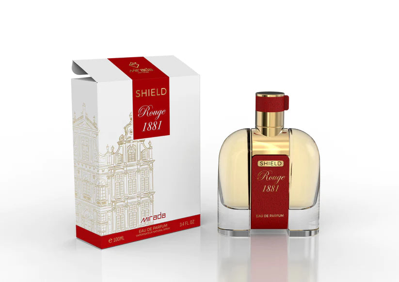 Shield Rouge 1881 Unisex Eau Fe Parfum By Mirada Beauty & Perfumes 3.4oz/100ml