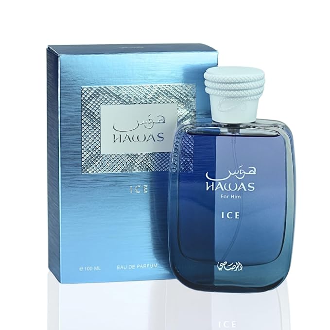 Rasasi Hawas Ice for Men Eau de Parfum Spray 3.4 Oz / 100 ml