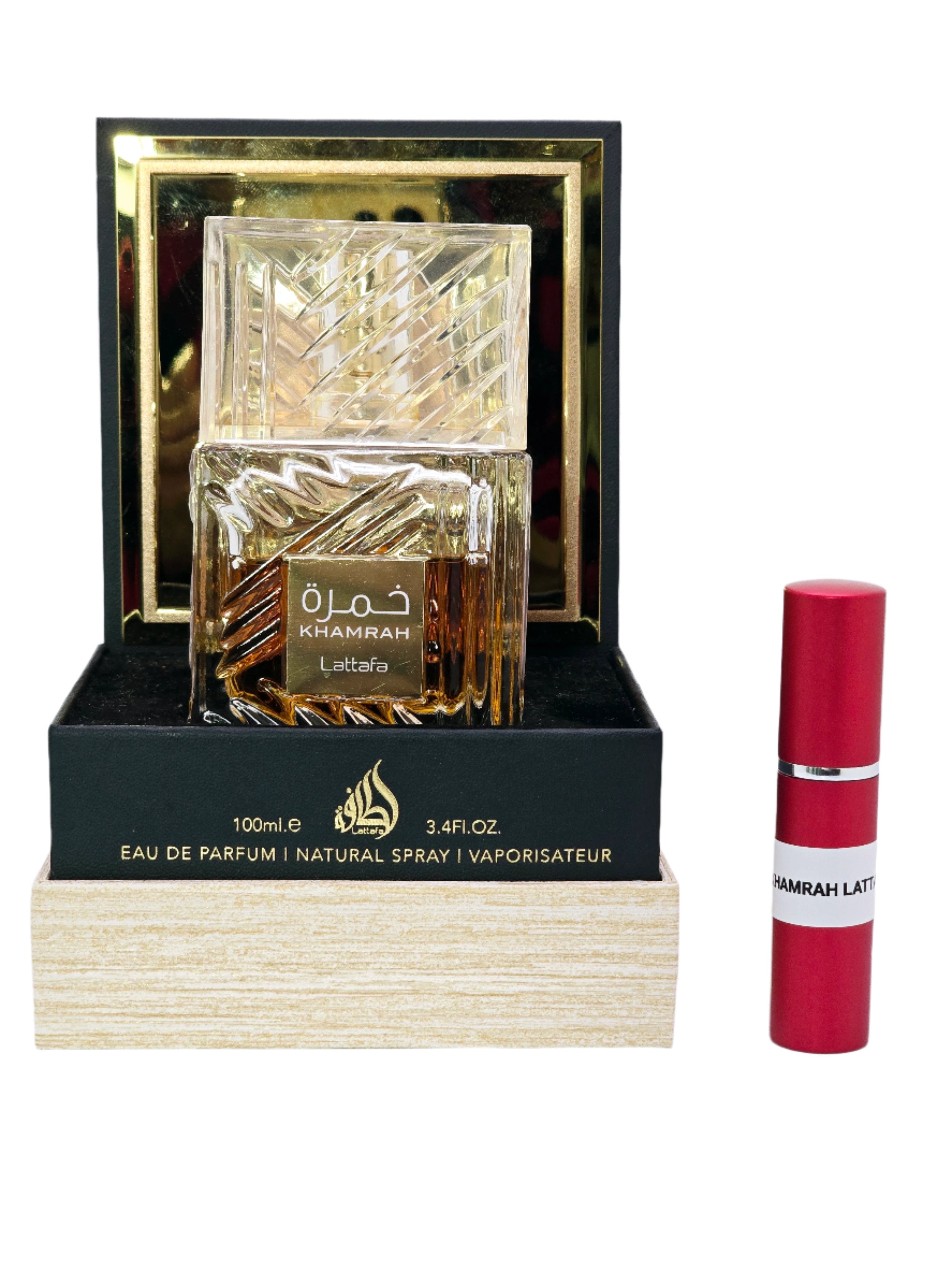 Tester Travel Sample Tester 5ML/ Full Size 3.4oz/100ml Khamrah  By Lattafa