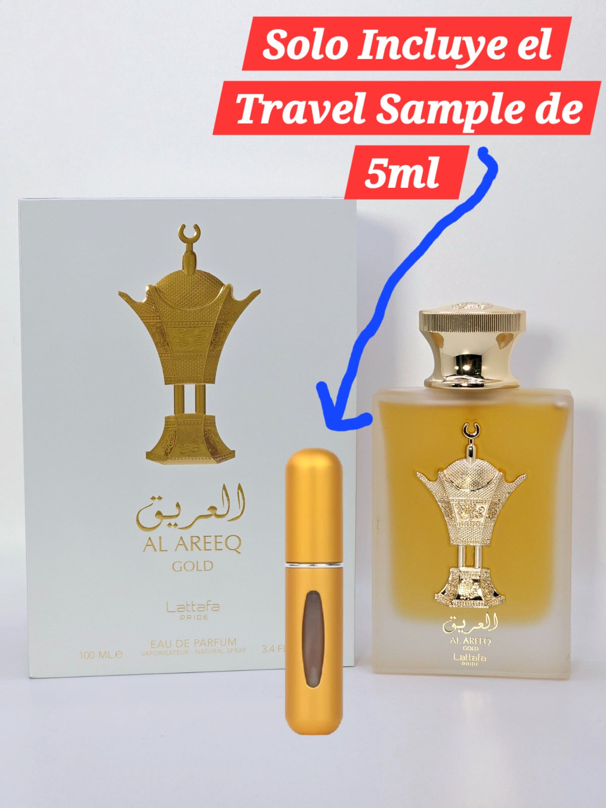 Travel Sample Tester 5ML Al Areeq Gold Lattafa Unisex