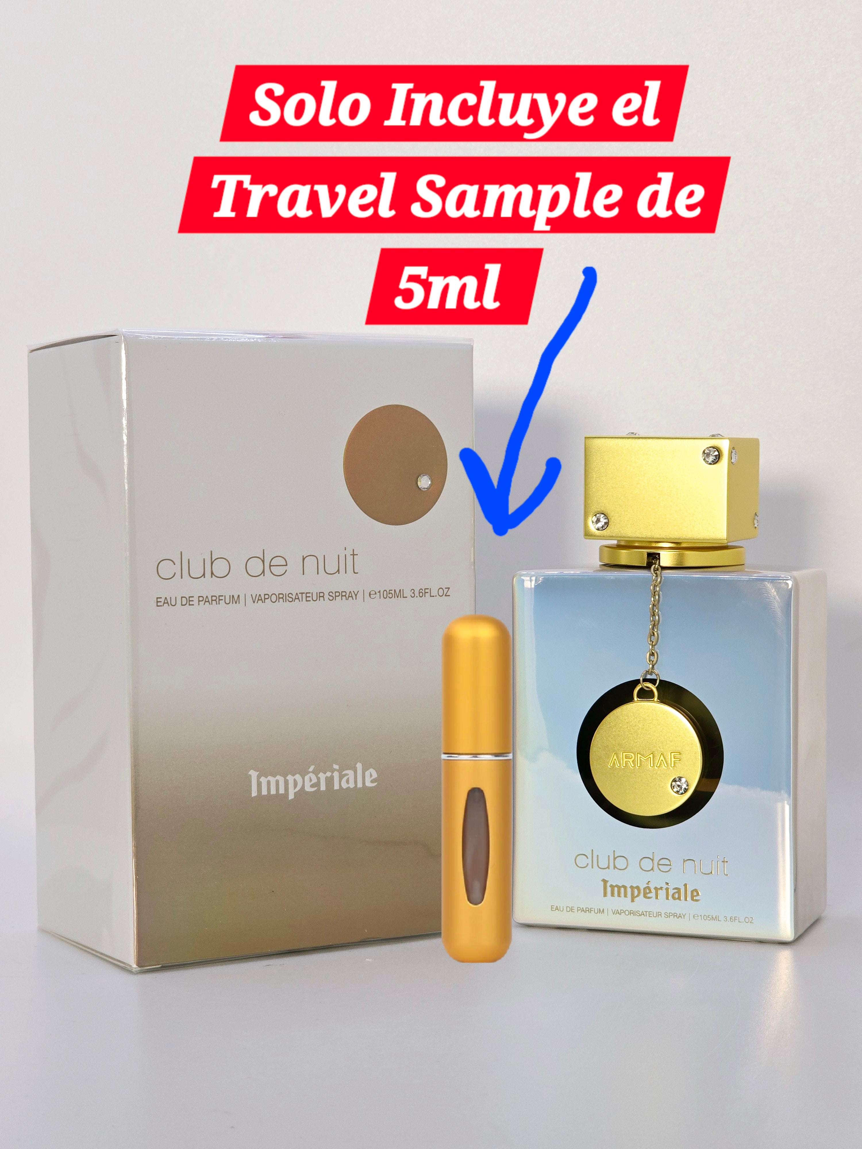 Travel Sample Tester 5ML Imperiale Club De Nuit Eau De Parfum By Armaf For Women