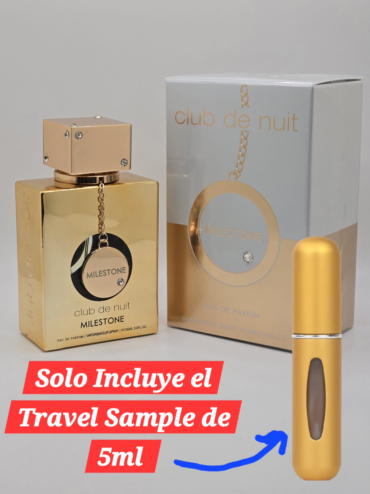 Travel Sample Tester 5ML Milestone Club de Nuit By Armaf Unisex Eau de Parfum