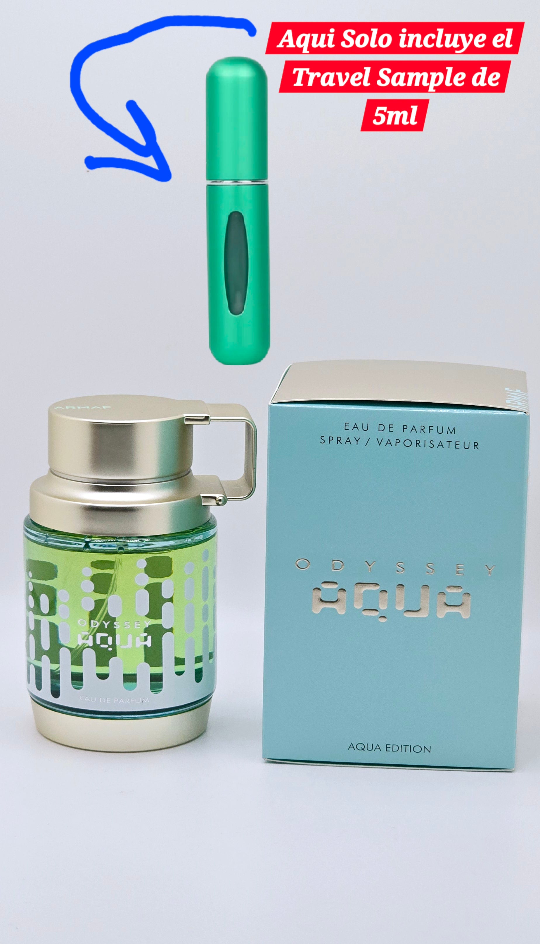 Travel Sample Tester 5ML Odyssey Aqua Edition Armaf Eau de Parfum For Men