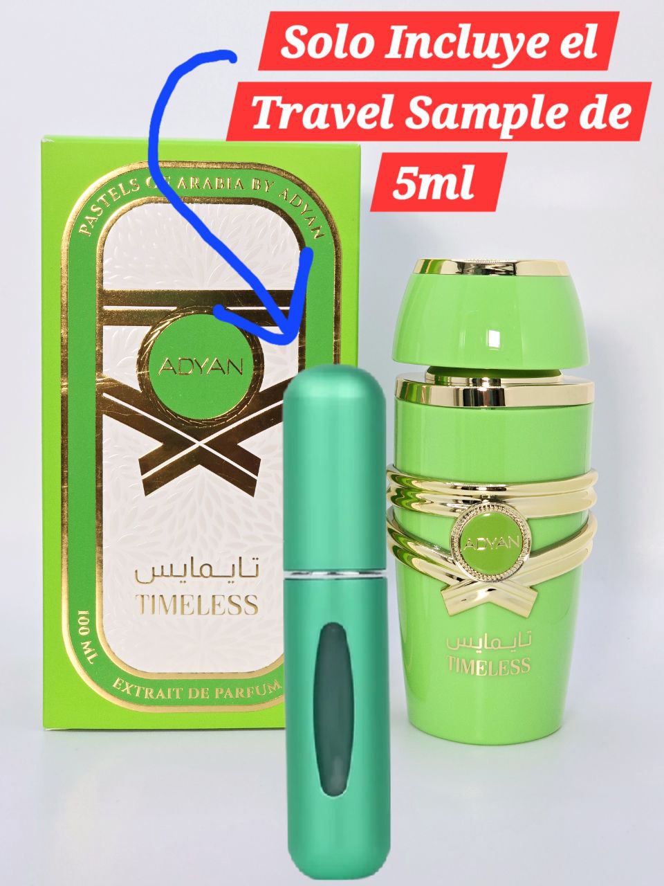 Travel Sample Tester 5ML TIMELESS Pastels of Arabia by Adyan Extrait de Parfum For Women Cedar Coconut Whipped Cream