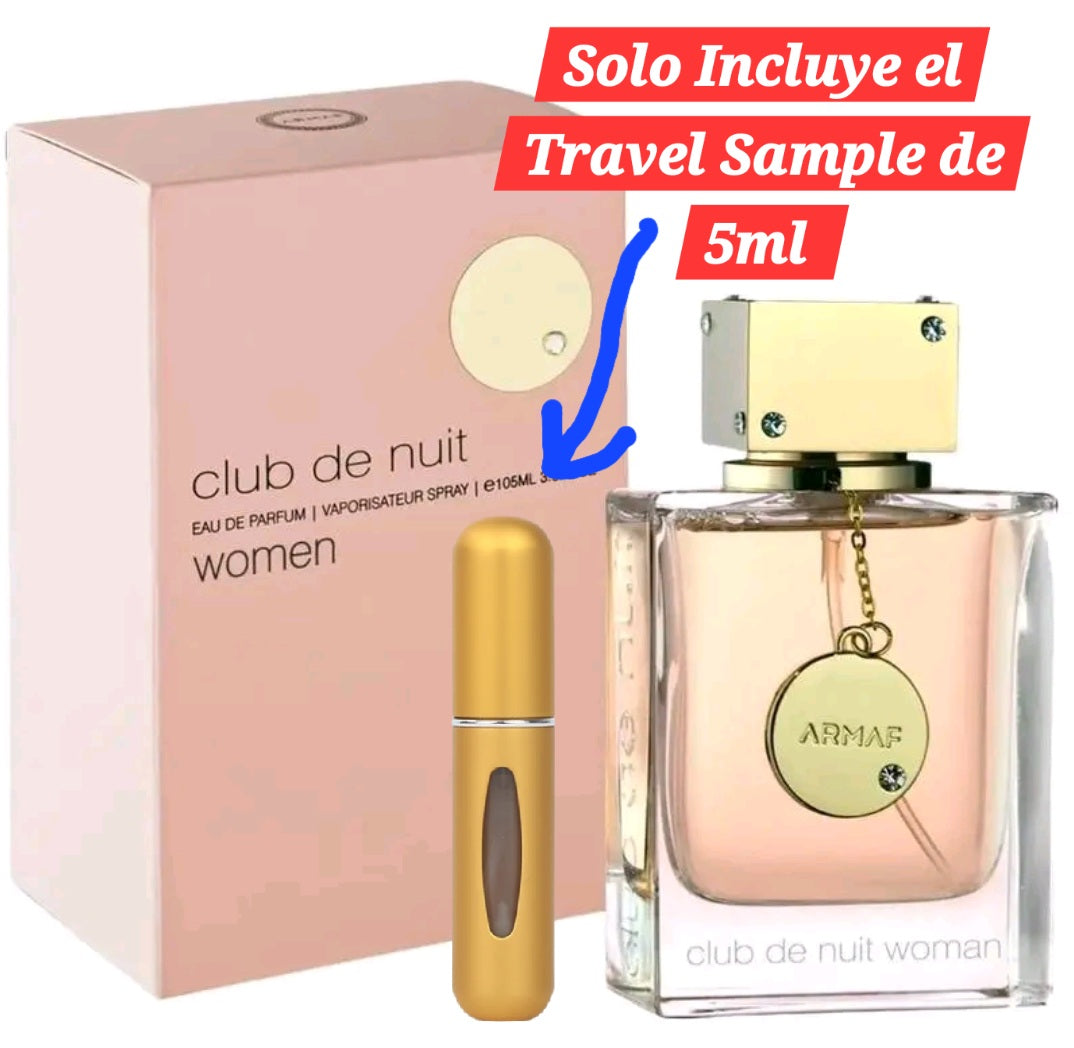 Travel Sample Tester 5ml Club De Nuit Women Eau De Parfum By Armaf