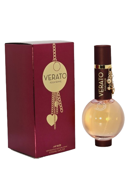 Verato Women’s Eau de Parfum 3.4oz/100ml Orange Green Apple Jasmine Lily of the Valley Amber