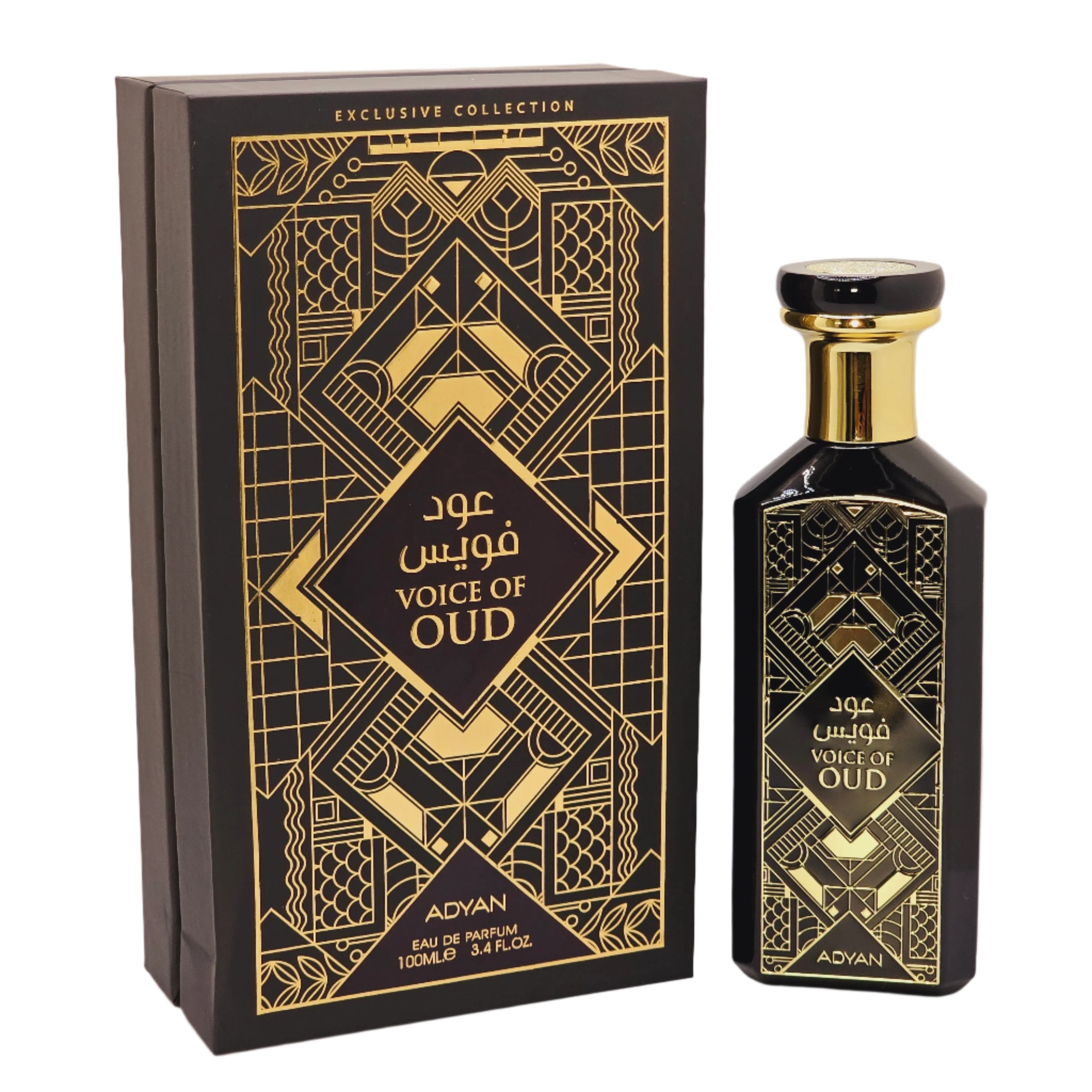 Voice of Oud Adyan Unisex Eau De Parfum 3.4oz/100ml Woody Leather Rose Amber Oud