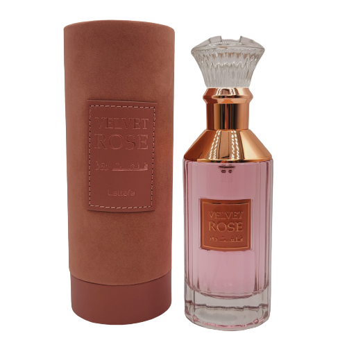 Velvet Rose By Lattafa For Women Eau de Parfum Spray 3.4Oz/100ml Sweet Rose Patchouli Musk