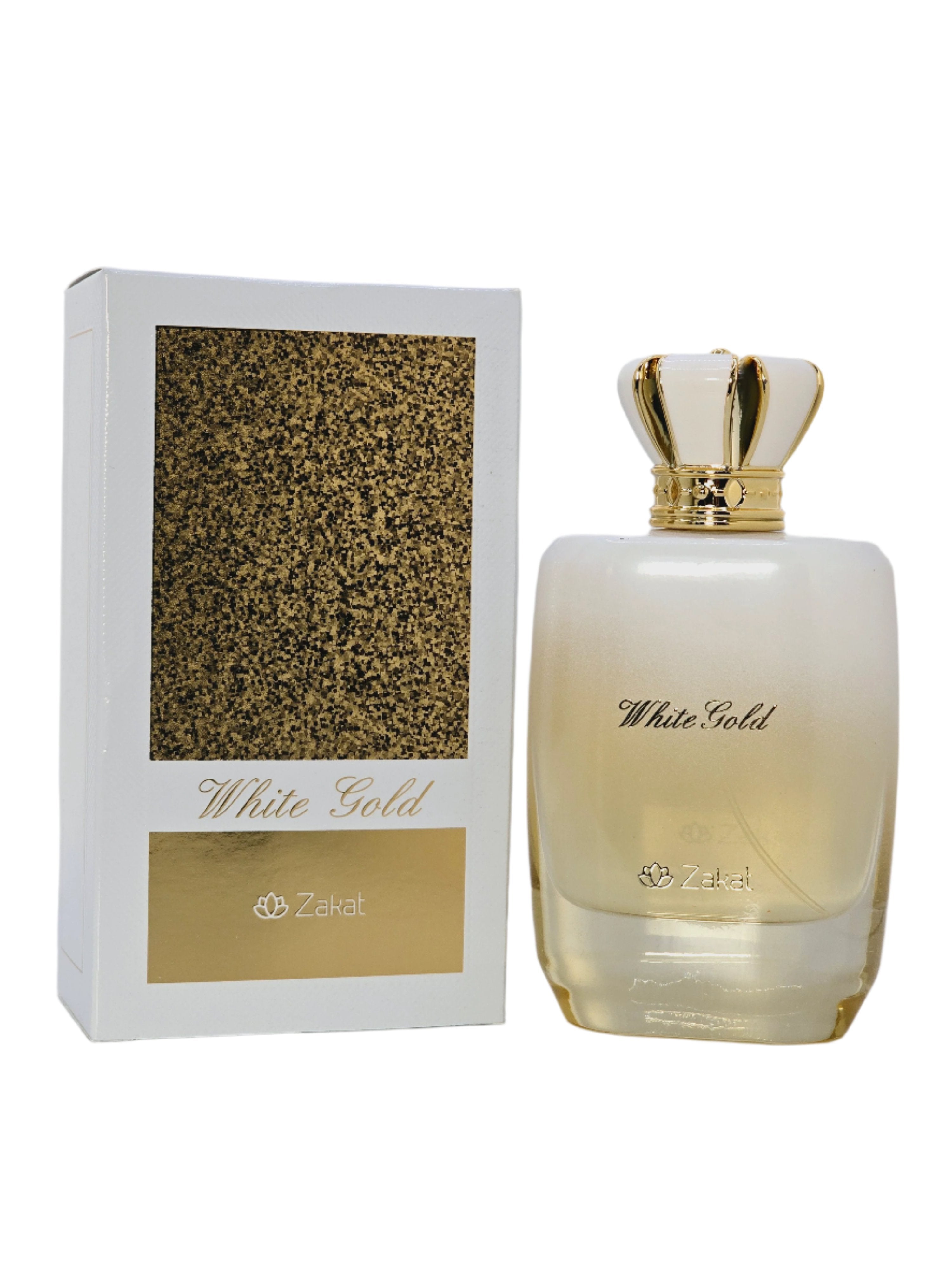 White Gold By Zakat For Women 3.4oz/100ml Jasmine White Flowers