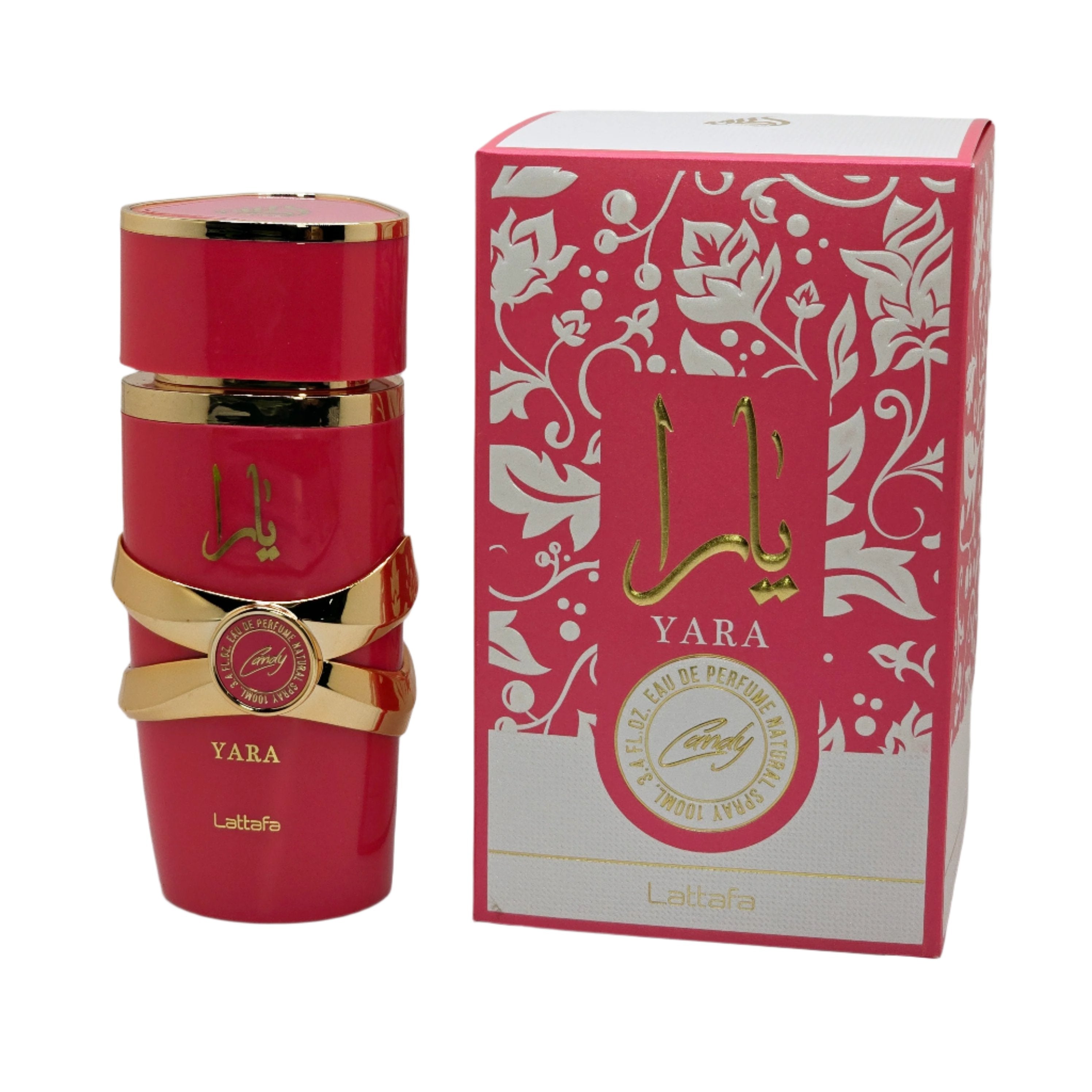 Yara Candy By Lattafa For Women 3.4oz/100ml Vanilla Fruity Powdery Woody Citrus Aromatic White Floral